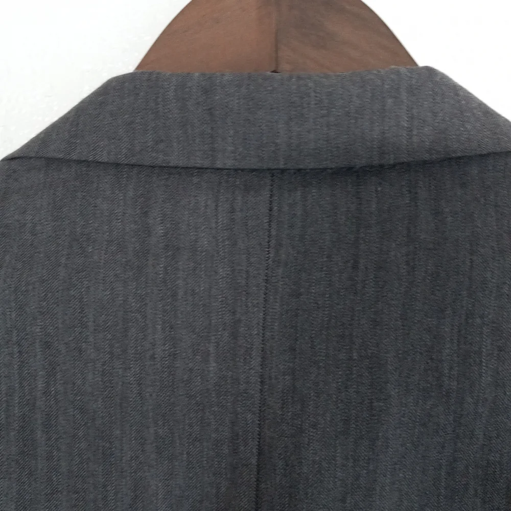 Jos. A Bank Men's Gray Fine Herringbone Subtle Stripes Pattern Suit